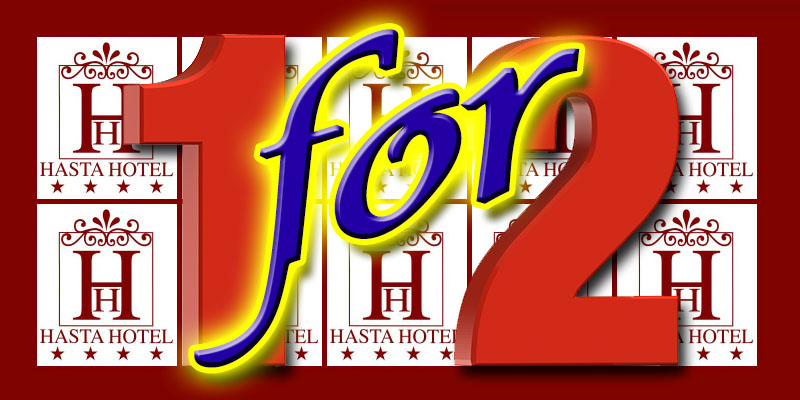 OFFERTA ONE for TWO all'HASTA HOTEL OFFERTA ONE for TWO all'HASTA HOTEL